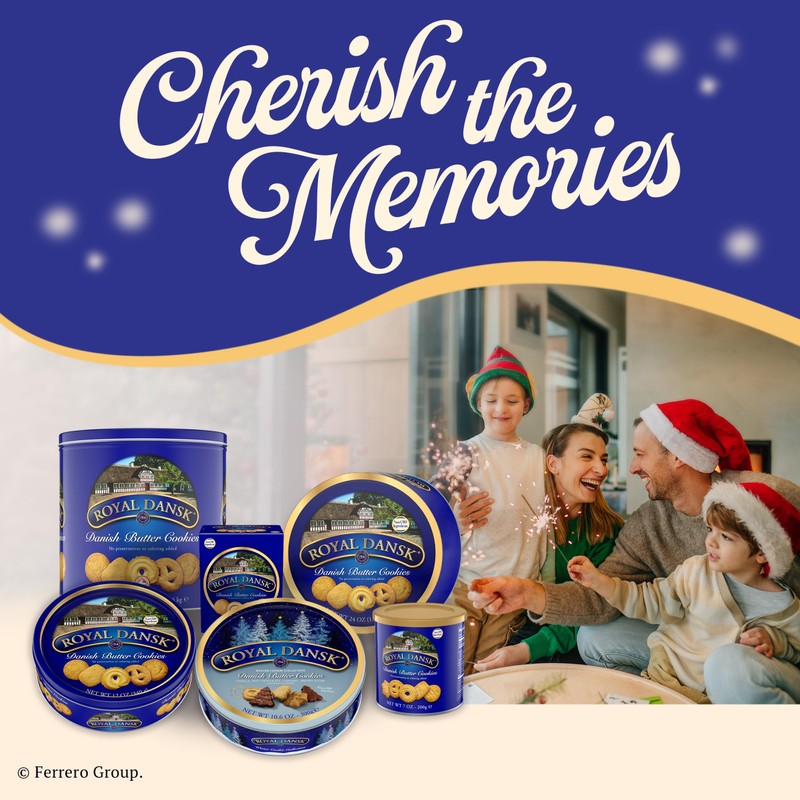 Royal Dansk Danish Butter Cookies, Premium Assorted Cookies in a