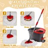 3 Pack Mop Heads Replacements, Spin Mop Replacement Heads Compatible