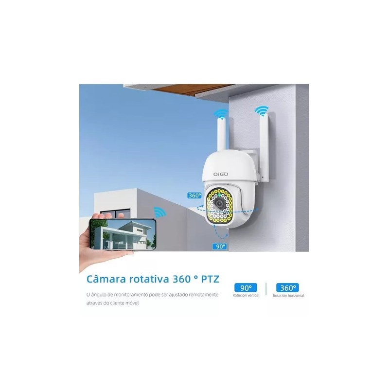 Qigo Cámaras De Seguridad Vigilancia Exterior Wifi Inalambricas QIGO Q43