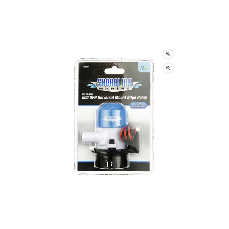 Shoreline Marine Universal Mount Auto Bilge Pump 600 GPH