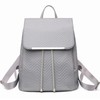 Miss Lulu Women's Faux Leather Backpack Elegant Rolltop Backpack Women's
