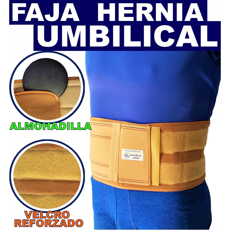MEDICA PLUS FAJA PARA HERNIA UMBILICAL 13 CM ELASTICA CON