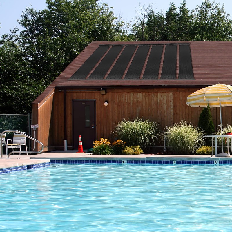 IRONMAX Solar Pool Heater, 2.5 x 10 Feet Above Ground/Inground