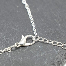 Yienate Dainty Moon Star Pendant Necklace Chain Fashion Charm Boho Necklace Jewelry for Women and Girls (Silver)