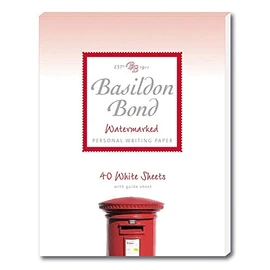 Basildon Bond Writing Pad 229x178mm 80 Pages 40 Sheets - Color: White
