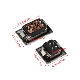 Gearzaar Pair Set of 2 Chrome Power Window Switch Fit For Chevy GMC Pontiac US NEW