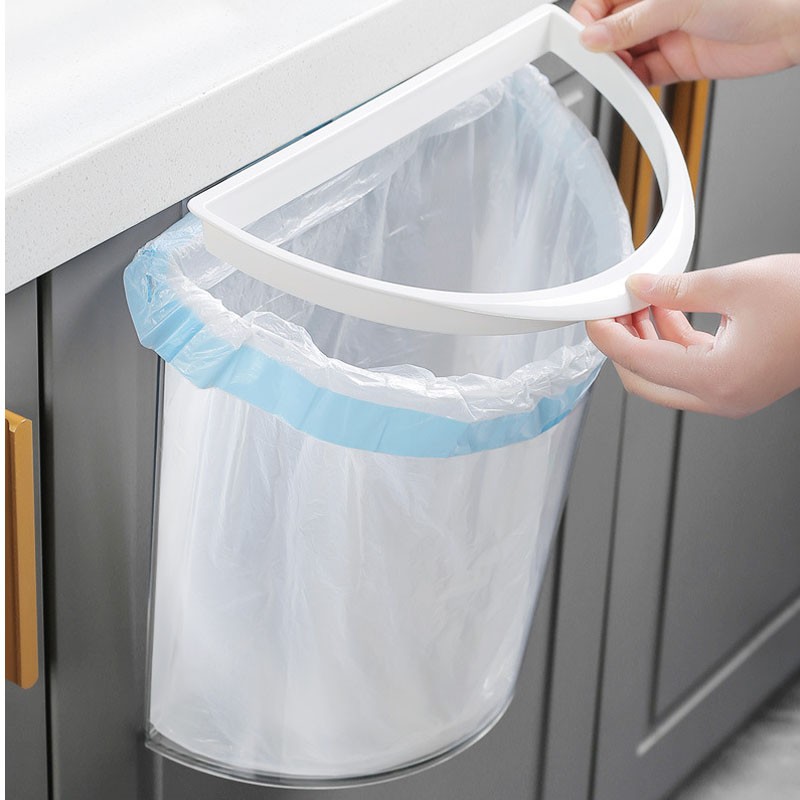 Hanging Small Trash Can Punch Free Fashionable Space Saving Wall