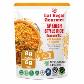 Eat Regal Gourmet Spanish Style Rice with Tomatoes & Peppers, 6 Pack, 8.8 oz, Gluten-Free, Microwaveable