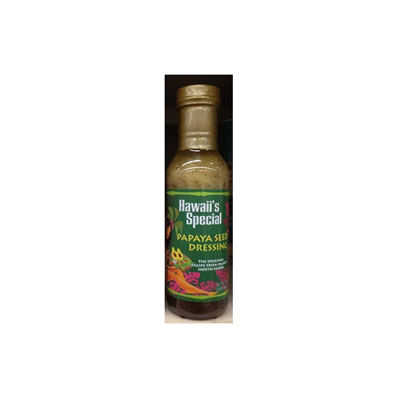 Hawaii's Special Papaya Seed Dressing 12 oz. (Pack of 2)