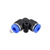 sourcing map Plastic Elbow Push to Connect Tube Fitting 4mm