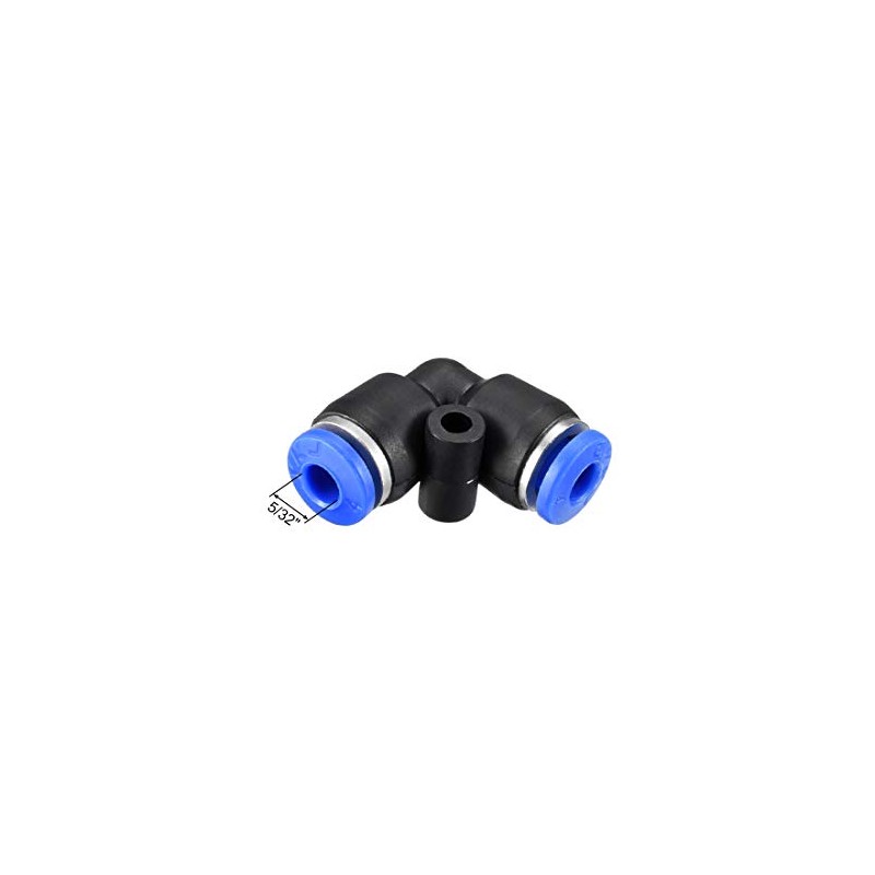 sourcing map Plastic Elbow Push to Connect Tube Fitting 4mm
