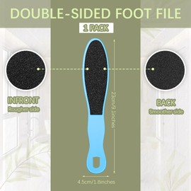 Foot File Double Sided Callus File Foot Care Callus Rasp Reusable Callus Remover Pedicure Foot File for Hardened or Dry Skin Heels Callus Removal
