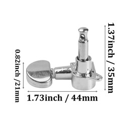 esahpss 6 Pieces Guitar String Tuning Pegs,3 Left + 3 Right Fully Enclosed Guitar Knobs All Metal Guitar Strings Acoustic Guitar Knobs With Fine Strings