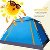 GlareWheel Instant Pop Up Tent 5 Person Blue