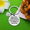Sister Keychain Best Friend Keychain We're not Sisters by Birth