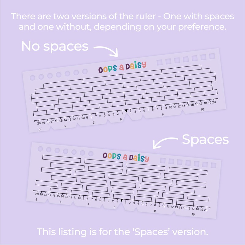 Universal Grid Ruler (Spaces Between Boxes) - Dotted Journaling/Bullet Planning