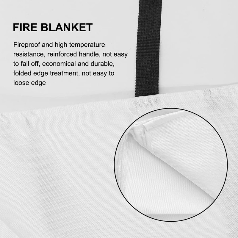 Namvo Fire Blanket, 1m*1m Suppression Flame Retardant Safety Blanket for