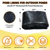 THOOUM 20x30FT Pond Liner for Outdoor Ponds, Reinforced PE Fish