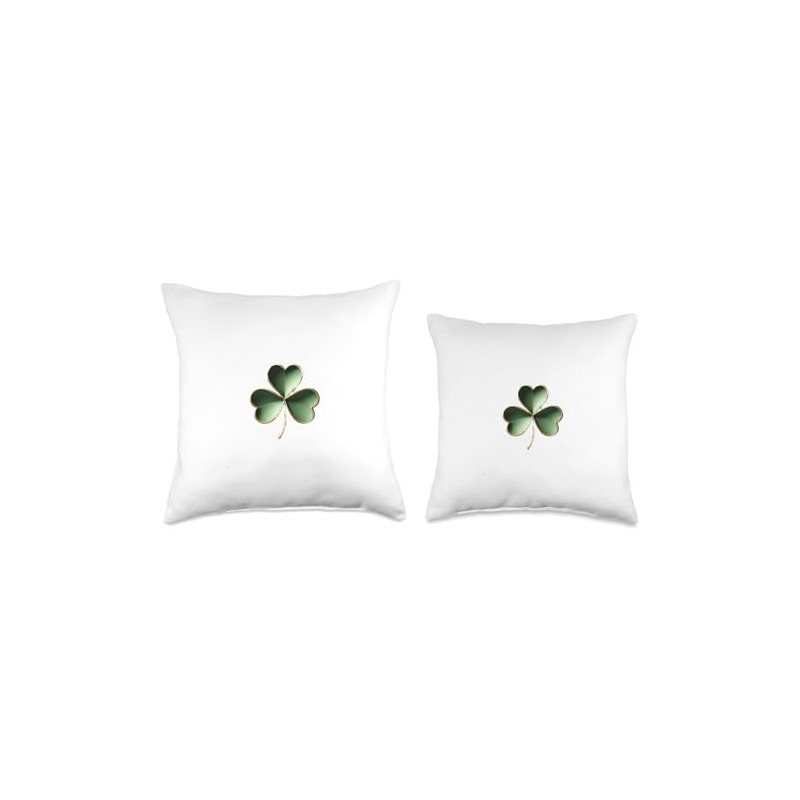Patrick Shamrock Throw Pillow