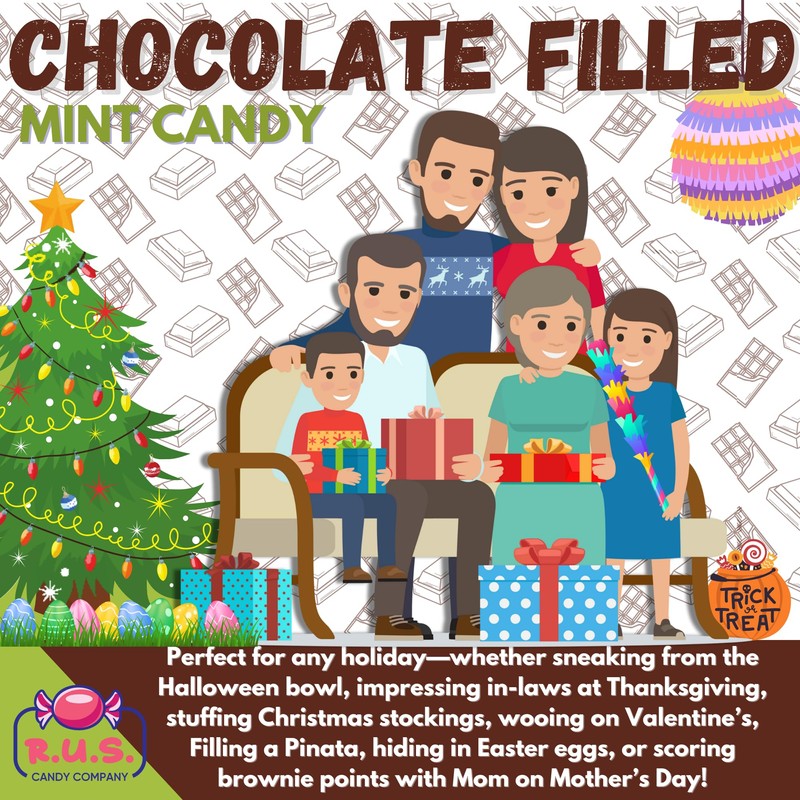 RUS Candy Company Chocolate Filled Mint Hard Candy – About