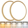 Brightever Gold LED Flush Mount Ceiling Light Fixture, 12 Inch