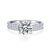 Oivley Moissanite Wedding Ring Sets for Women, Round Moissanite Engagement
