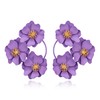 EVER FAITH Boho Flower Earrings, Large Statement Daisy Earrings for