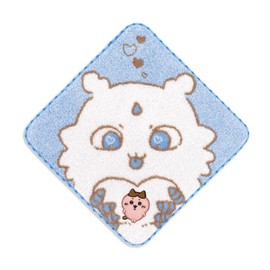 Chiikawa Clumped Together Towel Handkerchief Blue Hachaware 41-1270080 Approximately 9.8 x 9.8 inches (25 x 25 cm)