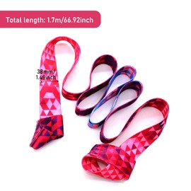 DINGFENG Yoga Mat Carry Strap Adjustable, Organic Cotton Portable Elastic Yoga Band, Yoga Mat Harness Strap Sling Double as Lashing Strap, Carrying Strap for All Yoga Mats Sizes, colour