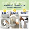 Toilet Bowl Cleaner Sheets - Dissolvable, Septic Safe, Effective Cleaning,