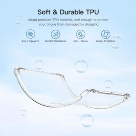 Clear Case for Pocketbook Era/Era Color E-Reader 7 in, Slim & Light Weight TPU Protective Clear Case with Raised Edge and Transparent Back, Clear