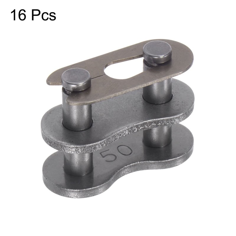 sourcing map 16Pcs #50 Chain Master Connector Link Roller, 5/8"