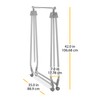 Whitmor Foldable Garment Rack - Rolling Clothes Rack - Adjustable