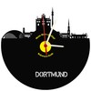 bigcopy e.K. Dortmund Skyline Wall Clock High-Quality Acrylic Glass Clock