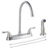 HOTIS Kitchen Faucet with Side Sprayer, 2 Handle 3 or