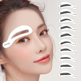 Marcique [Marsique] Eyebrow drawing guide (for men and women) Straight arch-shaped eyebrow organizing frame prop / [마르시끄] 눈썹 그리기 가이드 (남자 여자 공용) 일자 아치 모양 아이브로우 정리 틀 소품