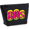 Hippowarehouse 80s neon printed make up cosmetic wash bag 18x19x9cm