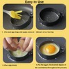 Yubng 3.5 inch Egg Rings for Frying Eggs ,4 Pack Non-Stick Egg