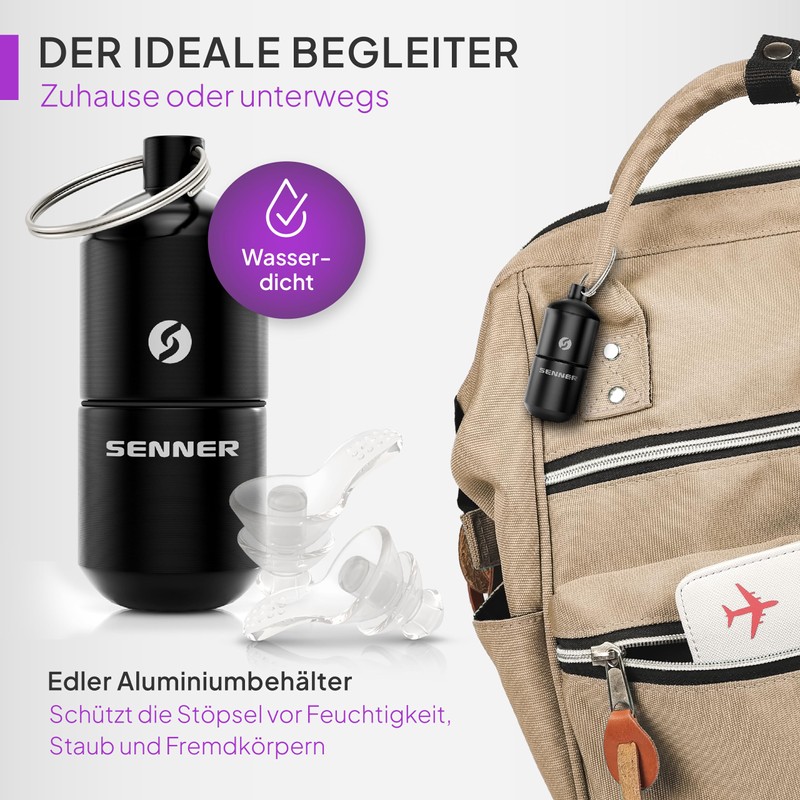 Senner SleepPro Ear Protection Ear Plugs for Sleep and against