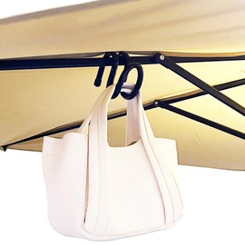 Pmsanzay Portable Beach Umbrella Hanging Hook, Adjustable Travel Hanger Hook for Towels/Hats/Clothes/Camera/Sunglasses/Bags,Fit for Beach,Camping, Patio, Garden, Swimming Pool - No Purse