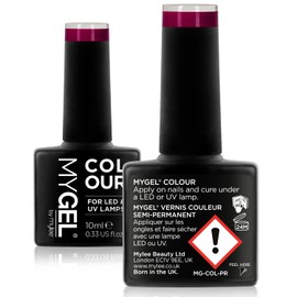 MyGel by MYLEE Semi-permanent Gel Polish 10 ml [Whispers ] UV/LED Nail Art Manicure Pedicure for Professional and Home Use - Long Lasting and Easy to Apply