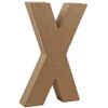 Country Love Crafts 8.25-inch/ 20.5cm 3D Letter X Papier Mache,