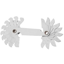 Set of 20 Pitch Gauges, 55° Thread Pitch Gauges, For Inch Standard Measurement, Center Gauge, Thread Measurement, Screw Measuring Tool, Carbon Steel, Measuring Range 4" - 48"