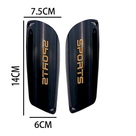 Pack of 2 Shin Pads Football xlwen Teenagers Football Shin Guards Children Football Shin Pads Shin Pads Football for Boys Girls Aged 2 to 18 Years Black