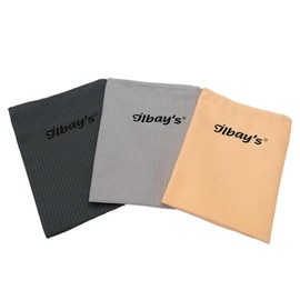 ilbay's [Set of 3] 60 x 40 cm Microfibre Cleaning Cloths - Streak-Free Cleaning without Detergents for Car, Kitchen, Bathroom and Household (Autumn)