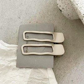 Hair Clips Metal Wave Silver Hair Clips Y2k Hair Accessories Metal Hair Clip for Women Girls