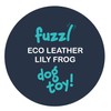 Fuzzl Eco Leather Lily Frog Natural and Tough Dog Toys