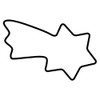 KAISER Christmas comet-shaped cookie cutter, 8cm. Premium quality, light, precise