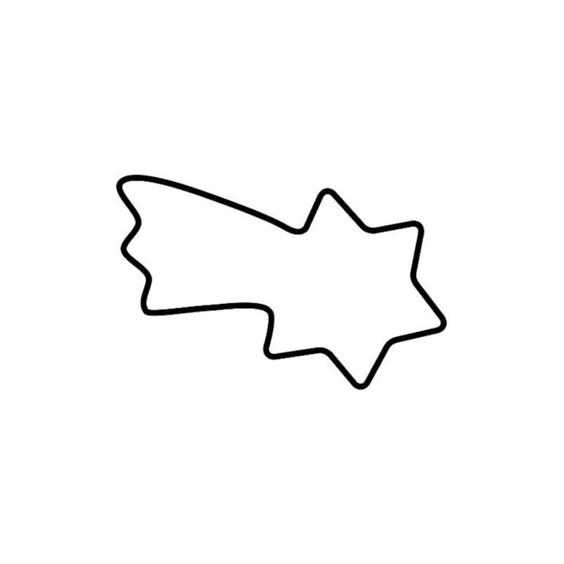 KAISER Christmas comet-shaped cookie cutter, 8cm. Premium quality, light, precise