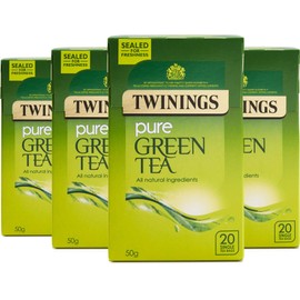 Twinings Pure Green Tea 80 Tea Bags (Pack of 4 x 20 Tea Bags)